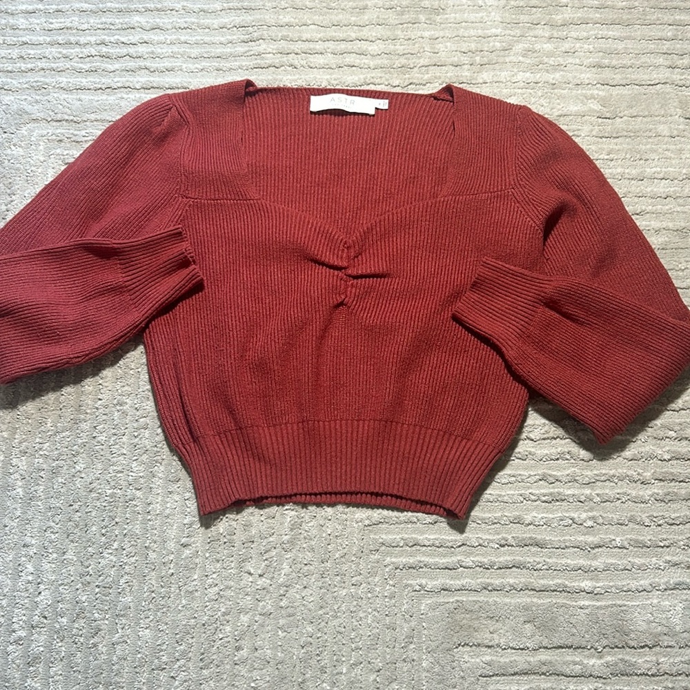 Orange Sweater